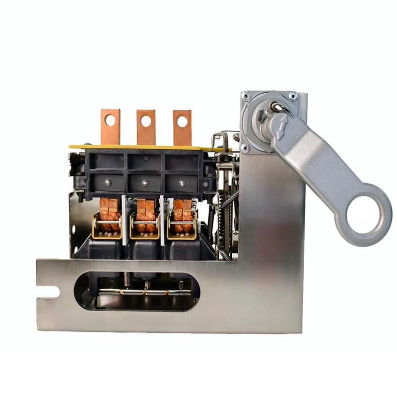Front handle and status window of three phase 420A CSP oil immersed circuit breaker 300KVA